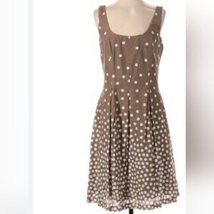 Nine West Brown Polka Dot Mini Dress